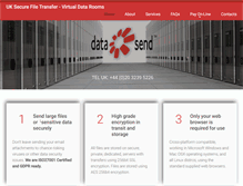 Tablet Screenshot of datasend.co.uk